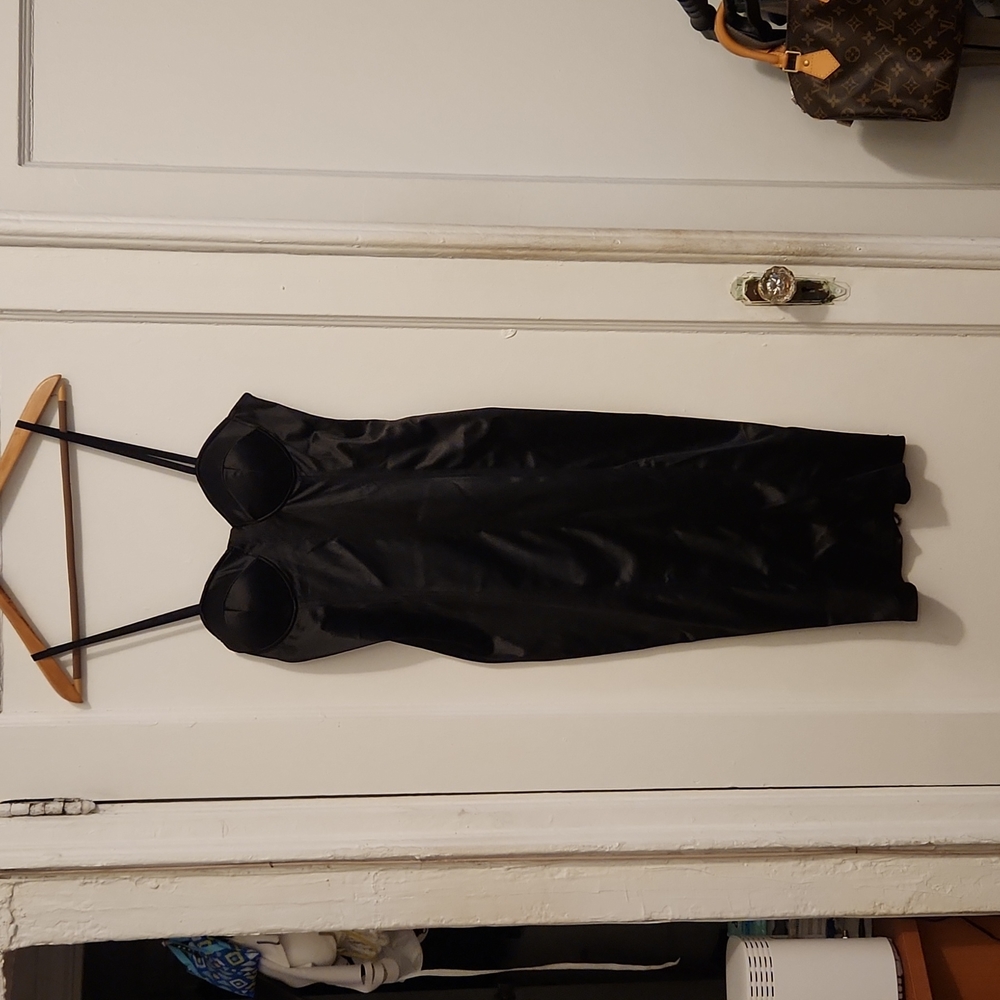 SEXY Sleeveless Spaghetti Strap Midi Dress Cocktail Dress, Little Black Dress